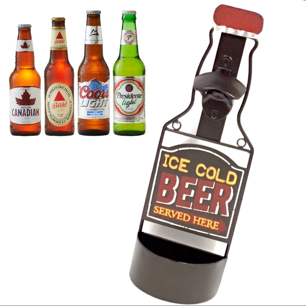Metal Wall Mount Bottle Opener